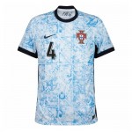 Günstige Fußballtrikots Portugal Ruben Dias 4 Auswärtstrikot EURO 2024 Kurzarm